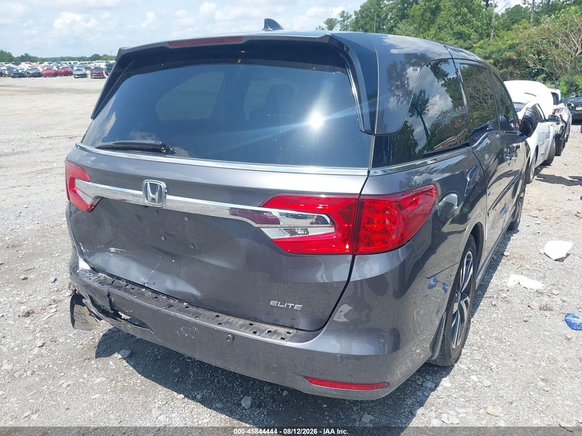 Vin: 5fnrl6h95jb098157, lot: 46343352, honda odyssey elite 20184