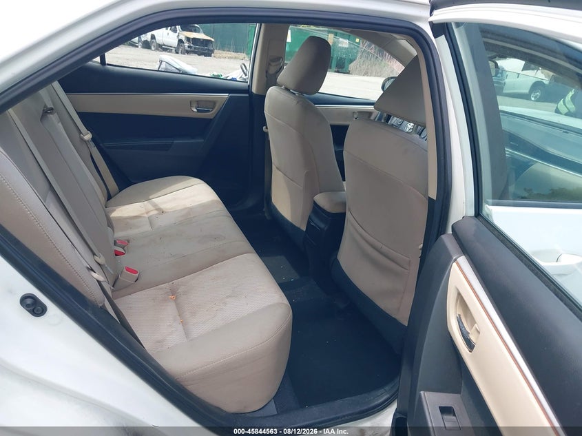 2015 TOYOTA COROLLA SEDAN 1.8L I-4 DOHC, VVT, 132HP