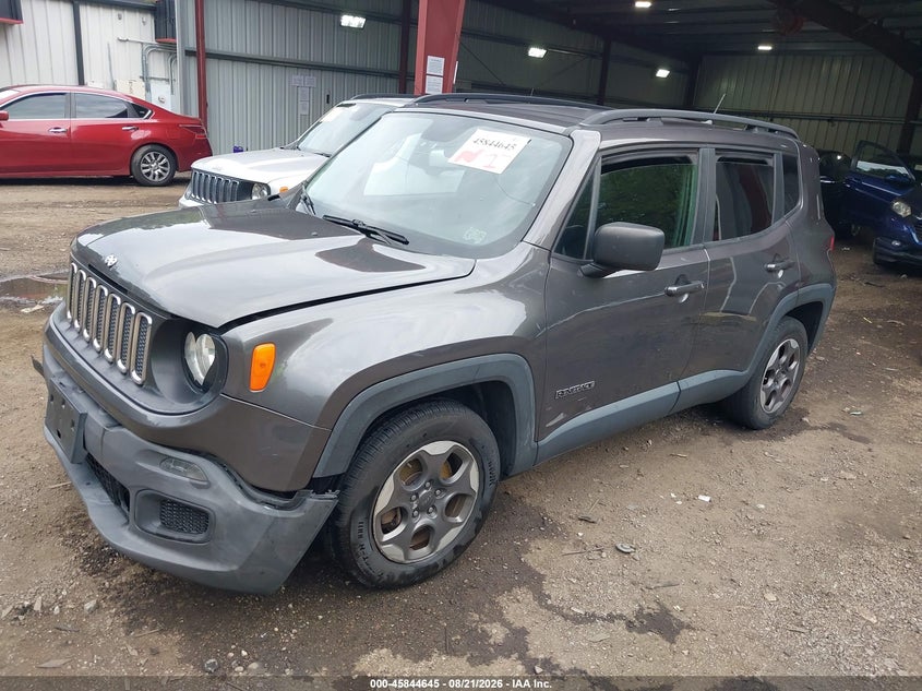 2017 Jeep Renegade, Удар спереду, IAAI, VIN ZACCJAAB5HPE93678 — фото 2