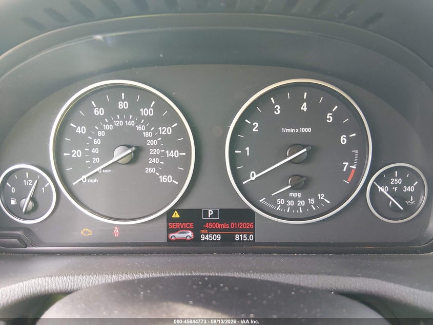 BMW X3 2013 VIN 5UXWX9C51D0A13798