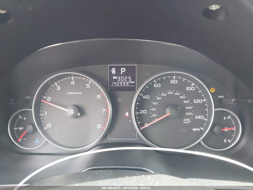 2014 SUBARU LEGACY SEDAN 2.5L H-4 DOHC, VVT, 173HP