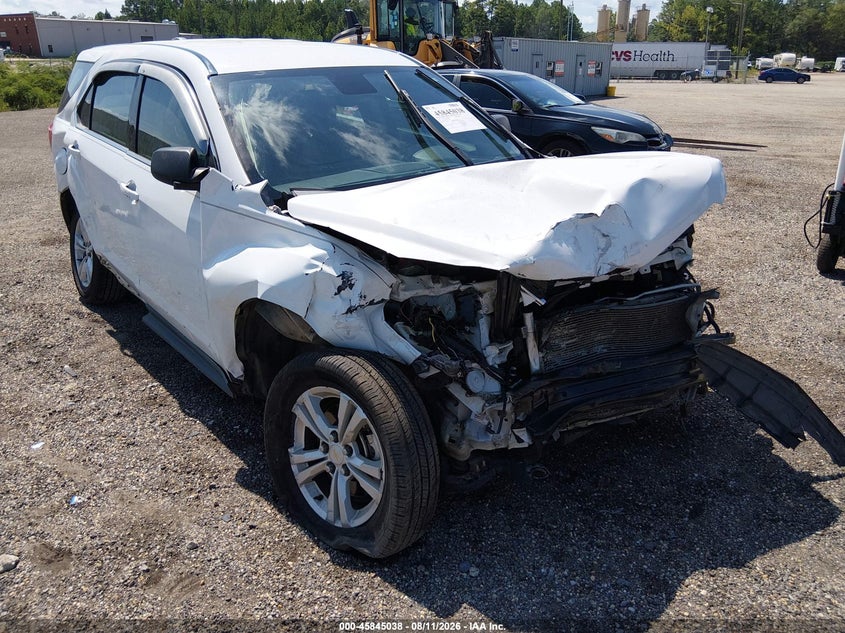 2017 Chevrolet Equinox Ls, Перед, IAAI, VIN 2GNALBEK7H1537621