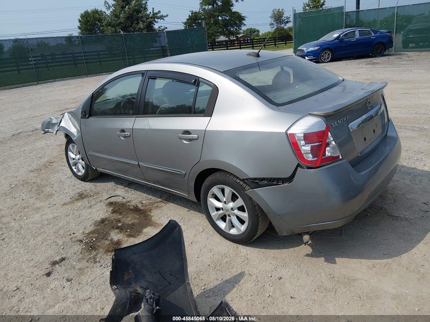 2012 NISSAN SENTRA SEDAN 2.0L I-4 DOHC, VVT, 140HP