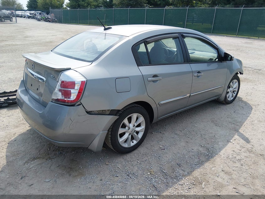 2012 NISSAN SENTRA SEDAN 2.0L I-4 DOHC, VVT, 140HP