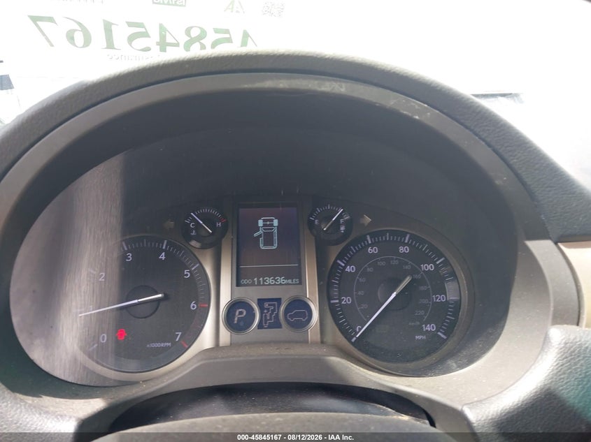 LEXUS GX 460 2012 VIN JTJBM7FX7C5048559