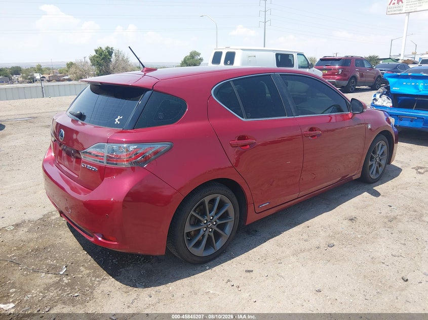 2013 LEXUS CT 200H auction photo 4