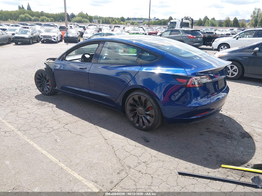 Vin: 5yj3e1ec6mf914137, lot: 46344117, tesla model 3 performance dual motor all-wheel drive 20213