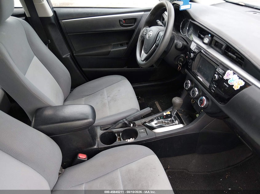 TOYOTA COROLLA 2016 VIN 2T1BURHE5GC571775