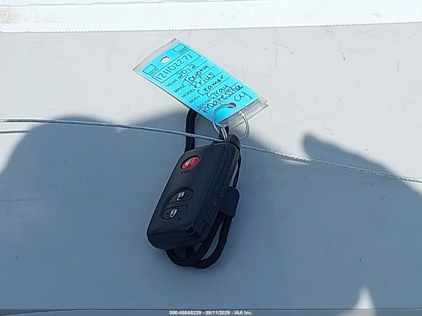 TOYOTA PRIUS 2012 VIN JTDKN3DU9C1610146