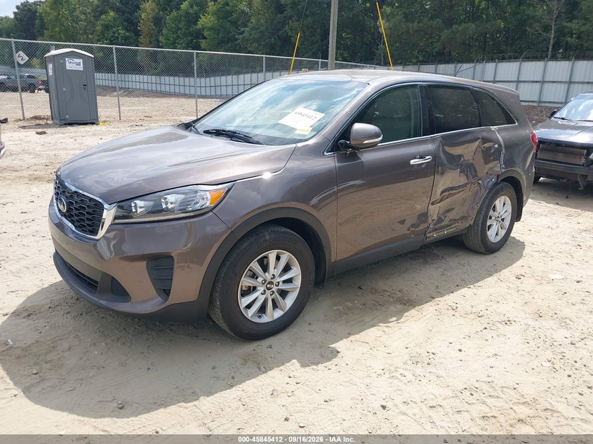 Vin: 5xypg4a31kg550430, lot: 46344320, kia sorento 2.4l lx 20192