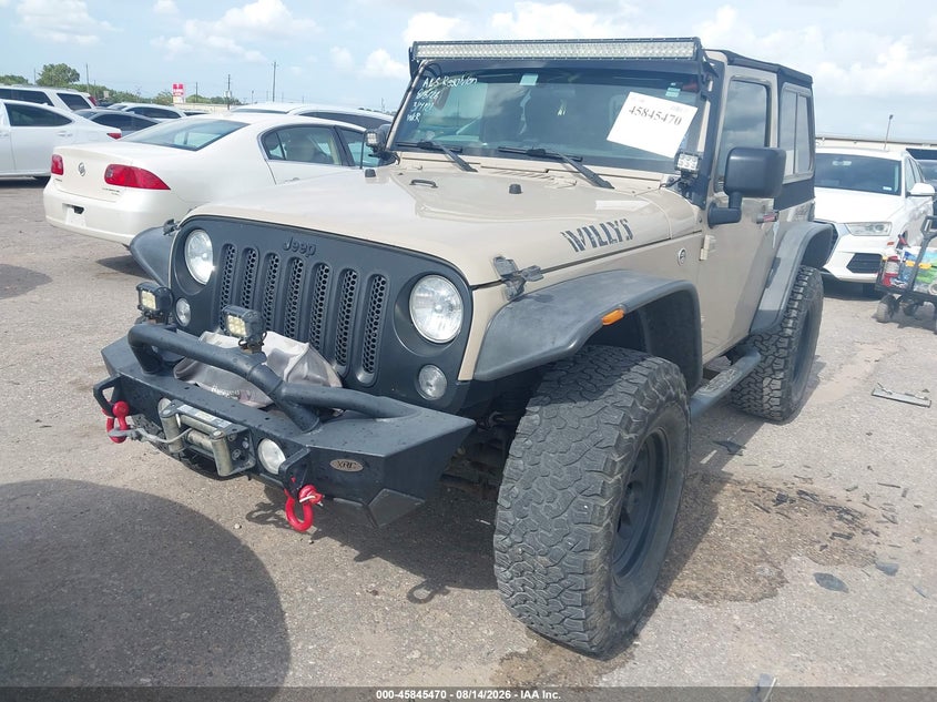 2016 JEEP WRANGLER SPORT UTILITY VEHICLE 3.6L V-6 DOHC, VVT, 285HP