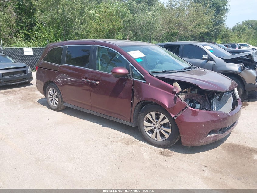 2016 Honda Odyssey Ex-L, Перёд, IAAI, VIN 5FNRL5H64GB025726