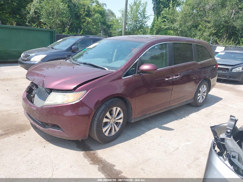 2016 Honda Odyssey, Удар спереду, IAAI, VIN 5FNRL5H64GB025726 — фото 2