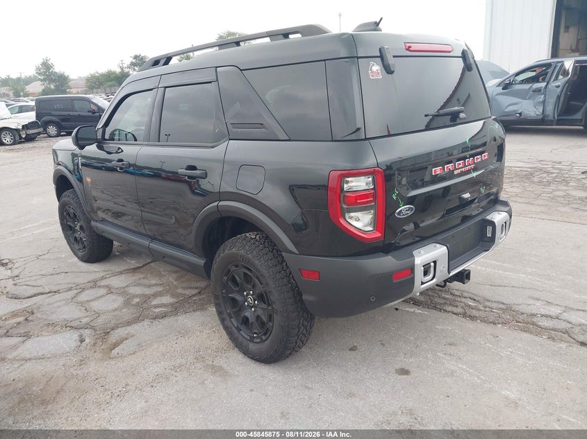 Vin: 3fmcr9da2sre95617, lot: 46344783, ford bronco sport badlands 20253