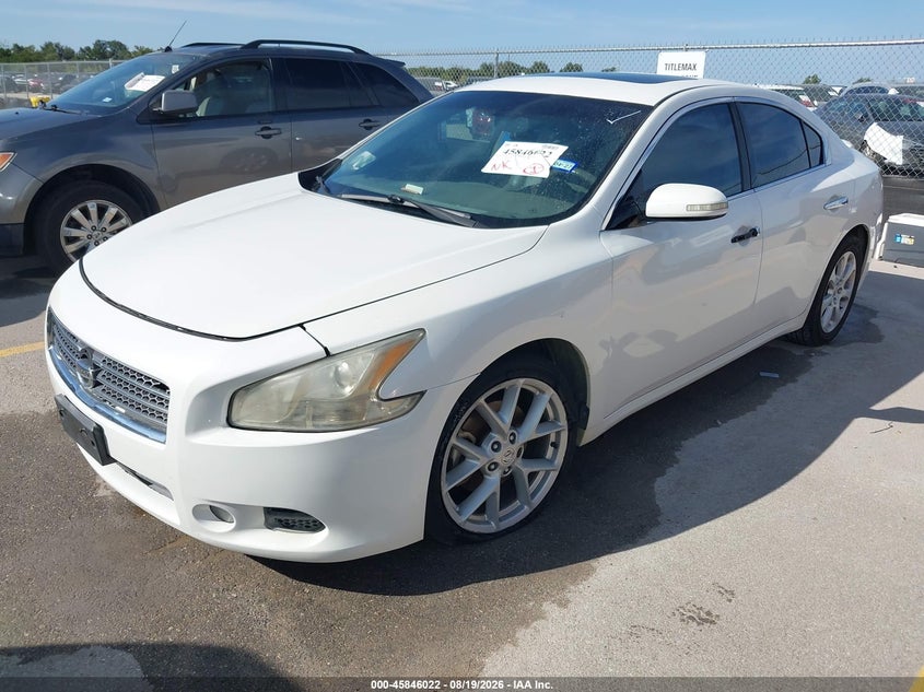 2009 Nissan Maxima, Обычный износ, IAAI, VIN 1N4AA51EX9C814733 — фото 2