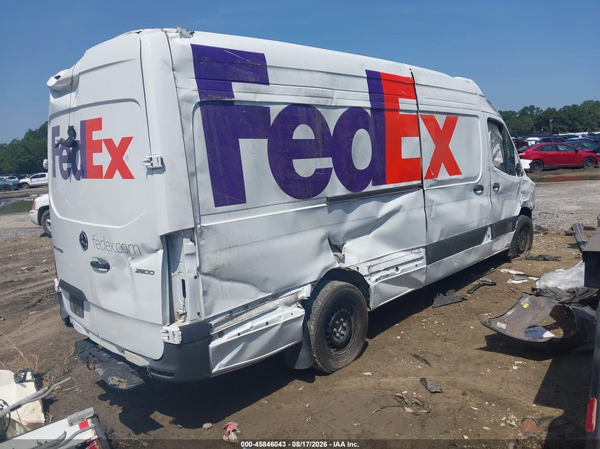 Vin: w1y4kchy3sp765684, lot: 46344951, mercedes-benz sprinter 2500 high roof 4-cyl diesel 20254