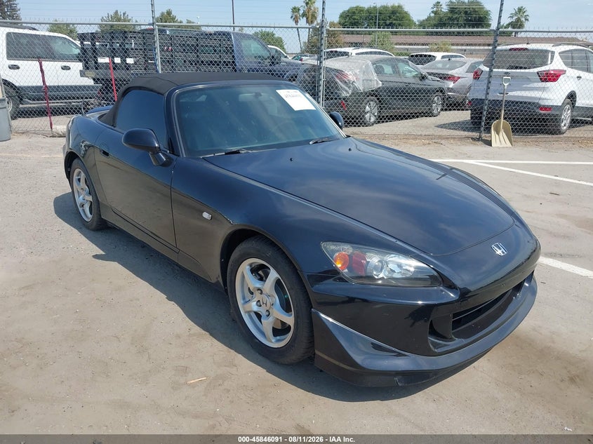 2003 Honda S2000, Left Rear, IAAI, VIN JHMAP114X3T006199