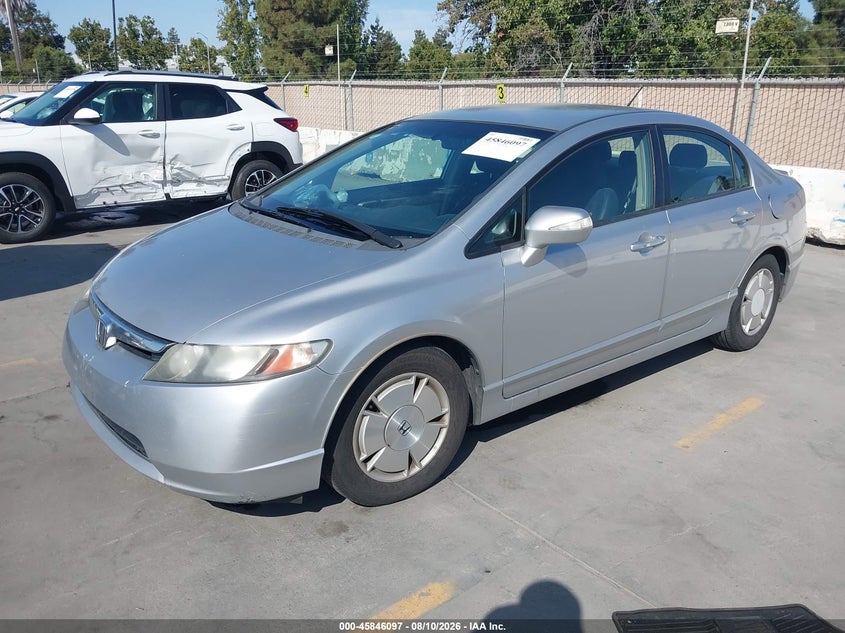 2007 HONDA CIVIC HYBRID auction photo 2