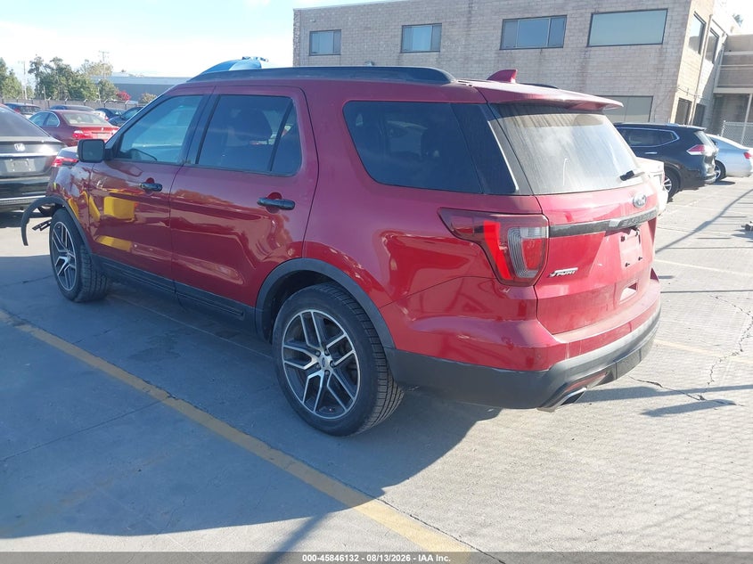 Vin: 1fm5k8gtxggb19105, lot: 46345040, ford explorer sport 20163