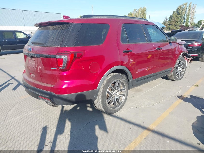 Vin: 1fm5k8gtxggb19105, lot: 46345040, ford explorer sport 20164
