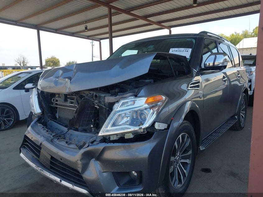 Vin: jn8ay2nd6jx001770, lot: 46345146, nissan armada sl 20182