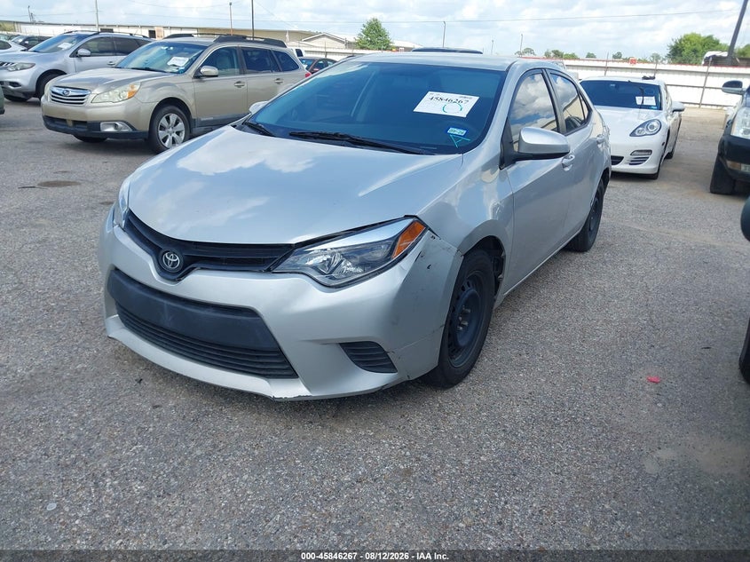 2016 TOYOTA COROLLA SEDAN 1.8L I-4 DOHC, VVT, 132HP