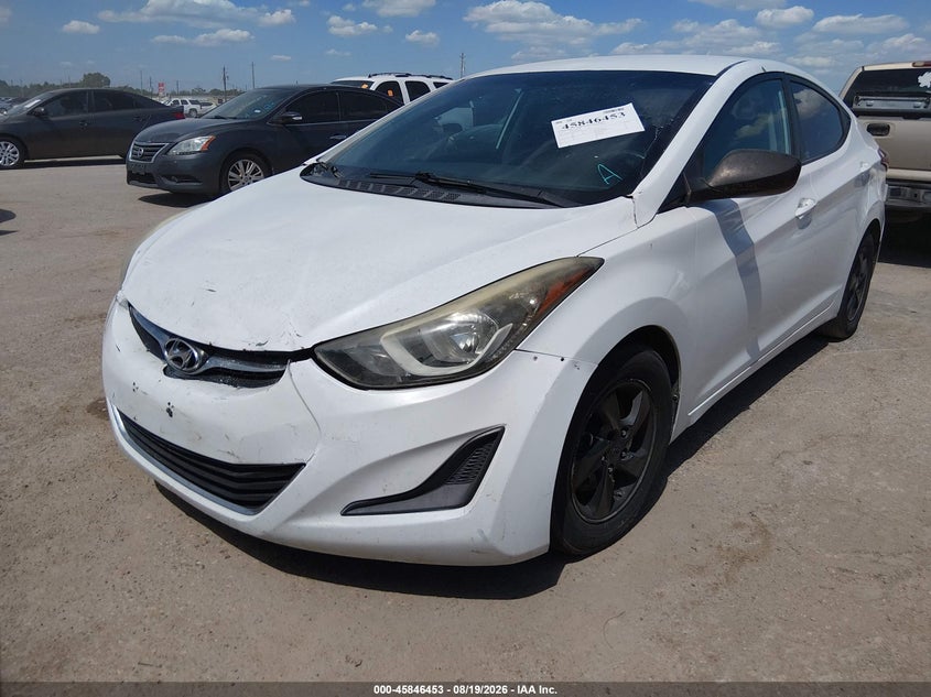 2015 Hyundai Elantra, Звичайний знос, IAAI, VIN 5NPDH4AE4FH634483 — фото 2