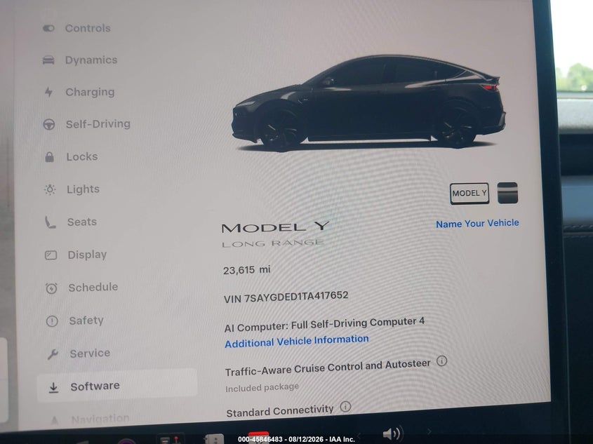 2026 TESLA MODEL Y SPORT UTILITY VEHICLE ELECTRIC