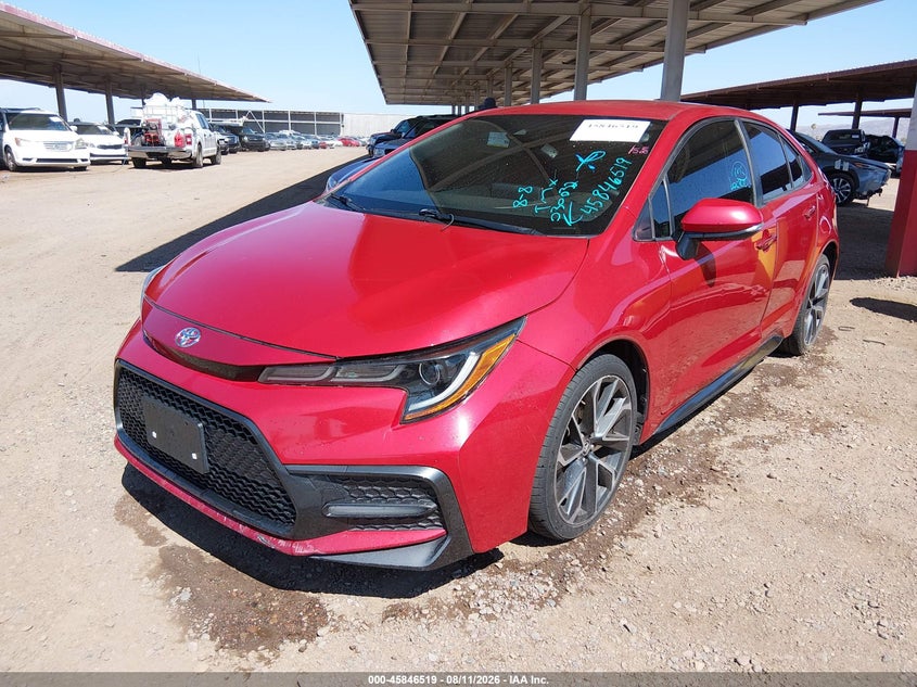 2020 Toyota Corolla Se, Обычный износ, IAAI, VIN JTDS4RCE8LJ030032 — фото 2