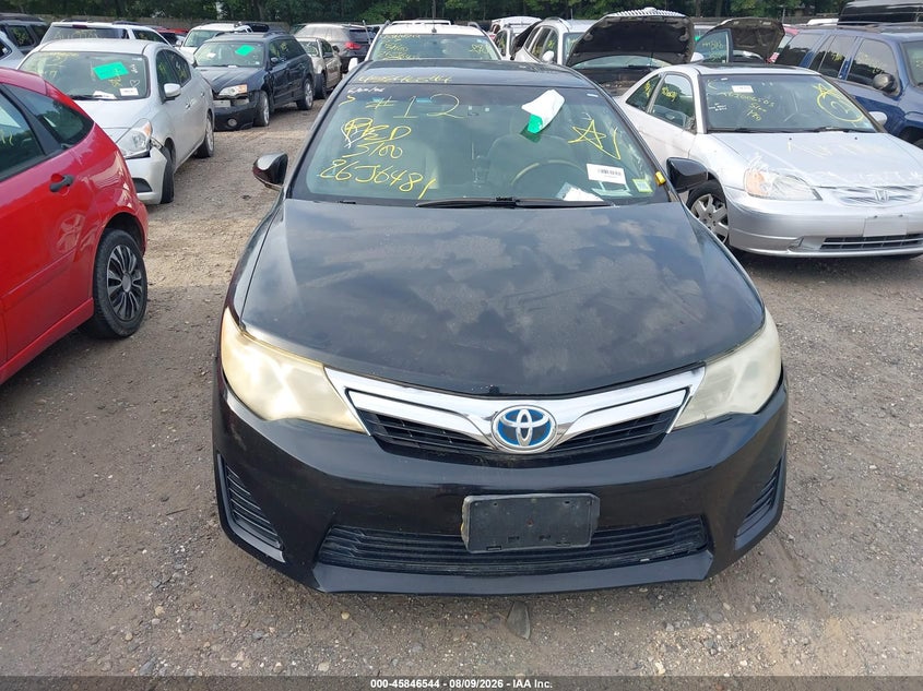 2012 TOYOTA CAMRY SEDAN 2.5L I-4 DOHC, VVT, 156HP