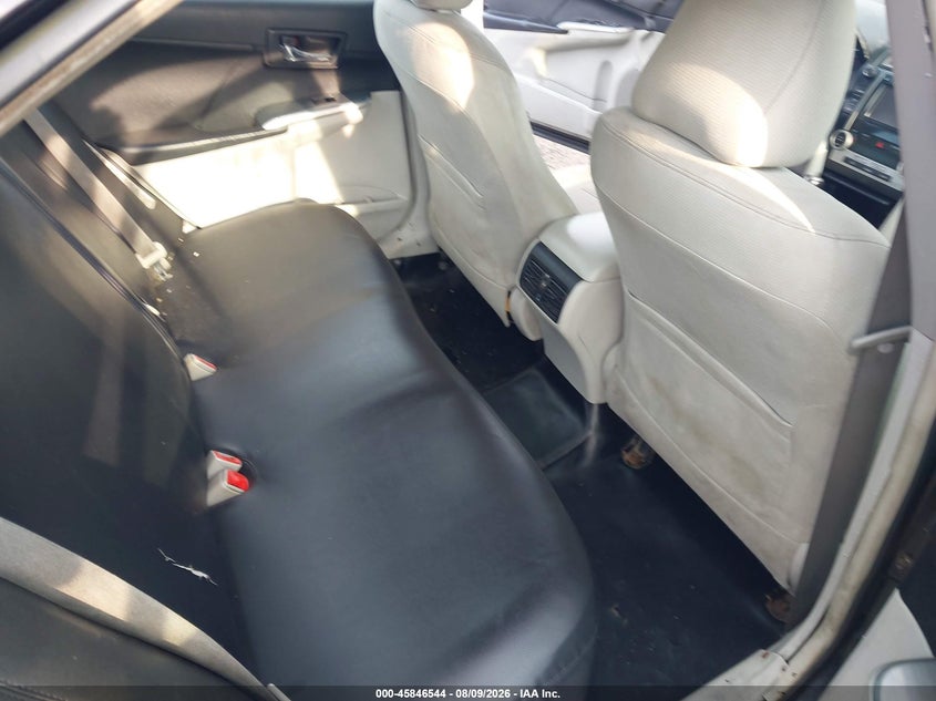 2012 TOYOTA CAMRY SEDAN 2.5L I-4 DOHC, VVT, 156HP