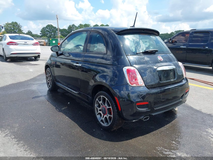 Vin: 3c3cffbr7ct101932, lot: 46345524, fiat 500 sport 20123