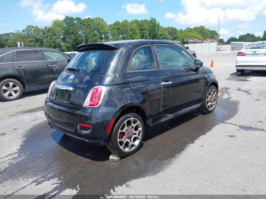 Vin: 3c3cffbr7ct101932, lot: 46345524, fiat 500 sport 20124