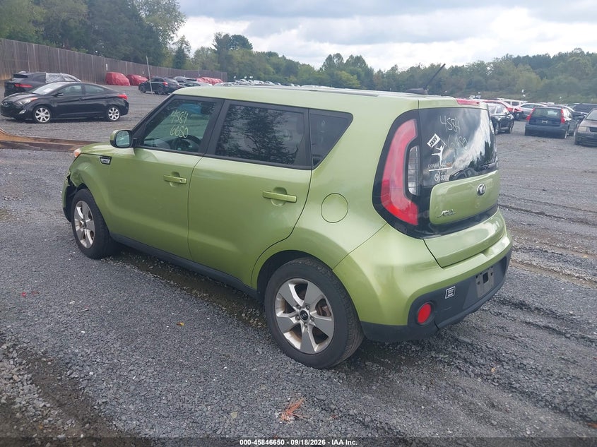 Vin: kndjn2a23j7896773, lot: 46345583, kia soul 20183