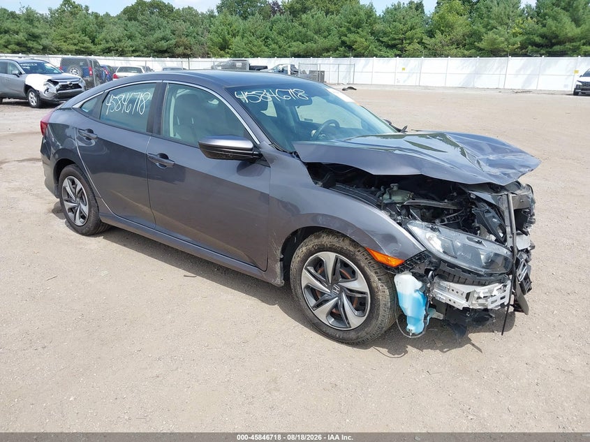 Vin: 2hgfc2f60kh603801, lot: 46345651, honda civic lx 20191