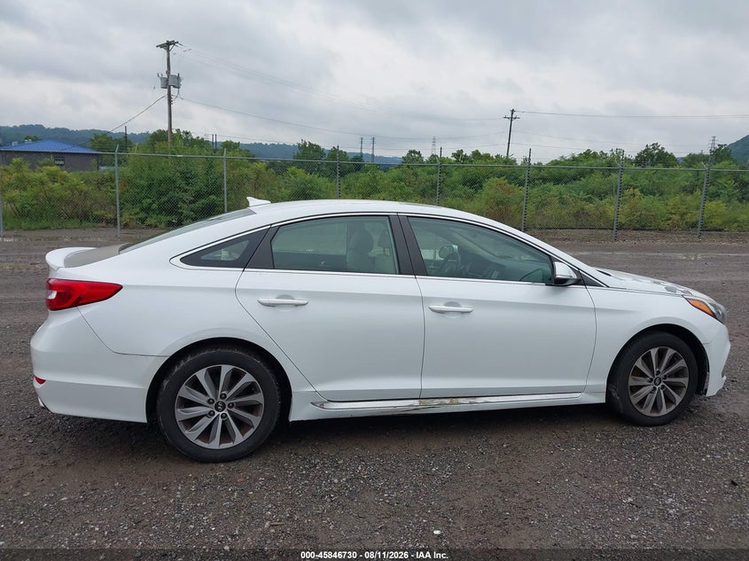 2015 HYUNDAI SONATA SEDAN 2.4L I-4 DI, DOHC, VVT, 185HP