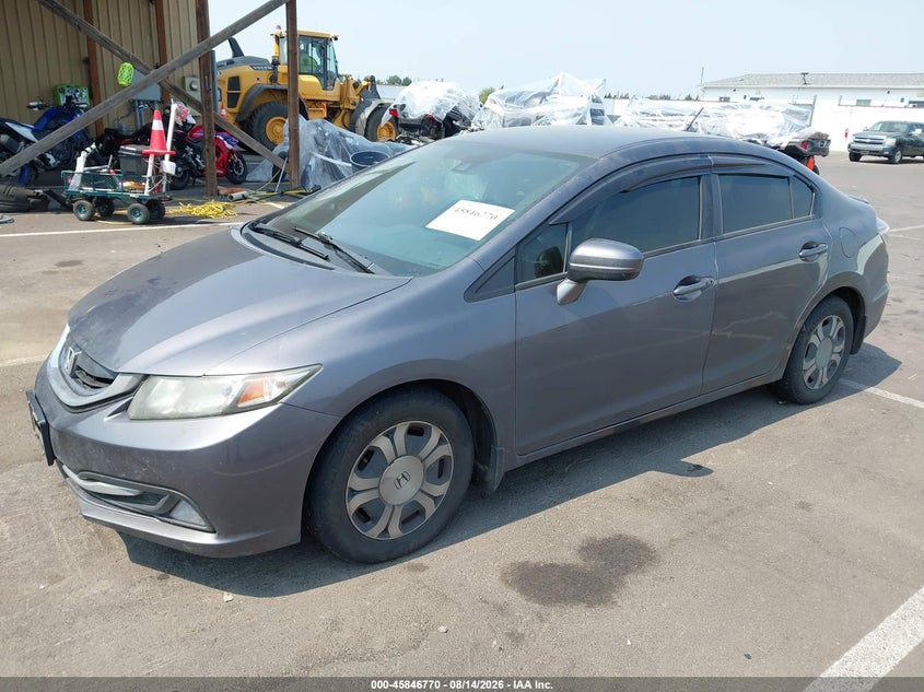 2014 HONDA CIVIC HYBRID auction photo 2