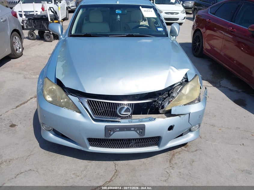 LEXUS IS 250C 2010 VIN JTHFF2C27A2512411