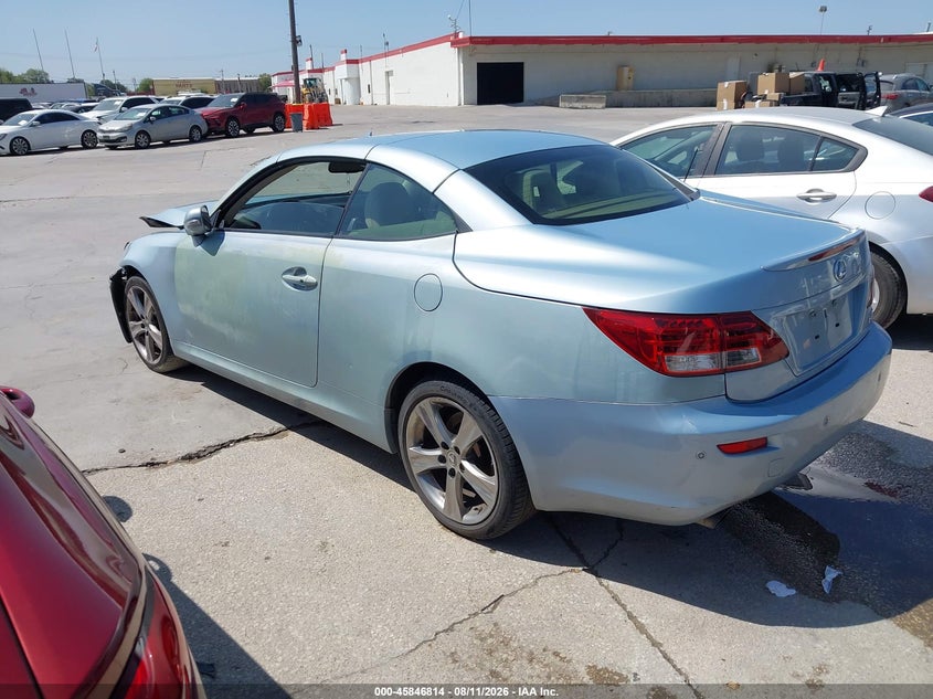 LEXUS IS 250C 2010 VIN JTHFF2C27A2512411