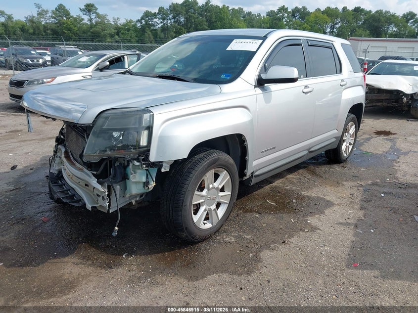 2013 GMC Terrain, Удар спереди, IAAI, VIN 2GKALMEK7D6216104 — фото 2