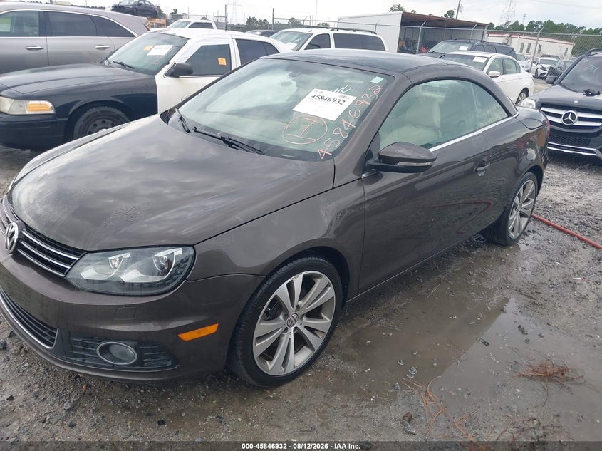 2013 VOLKSWAGEN EOS CABRIO 2.0L I-4 DI, DOHC, VVT, TURBO, 200HP