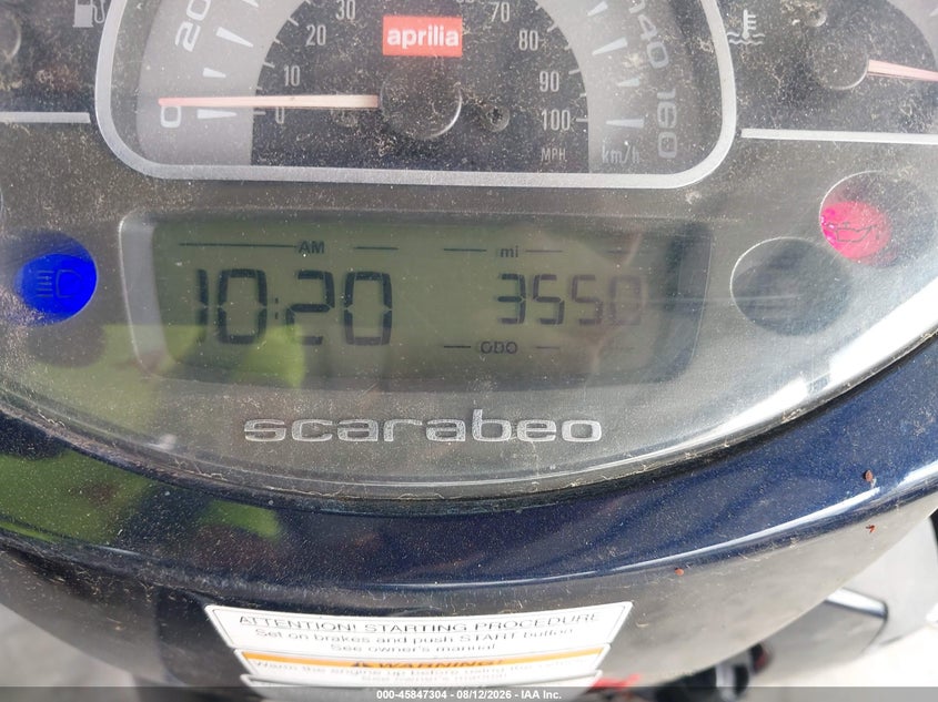 2008 APRILIA SCARABEO auction photo 7