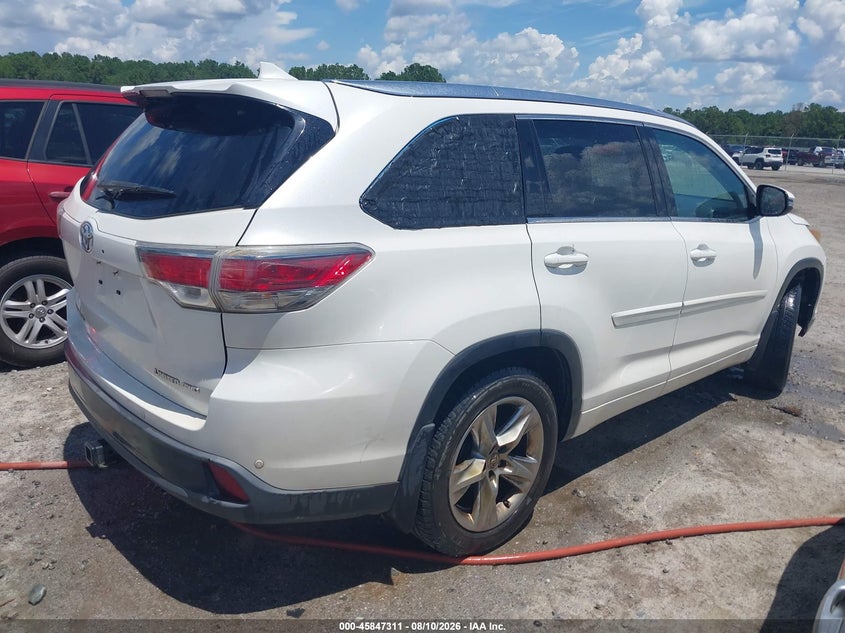 Vin: 5tddkrfhxfs155271, lot: 46346244, toyota highlander limited v6 20154