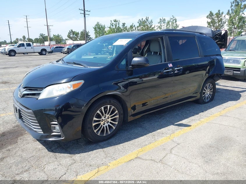 2020 Toyota Sienna, Удар ззаду, IAAI, VIN 5TDYZ3DC4LS064008 — фото 2