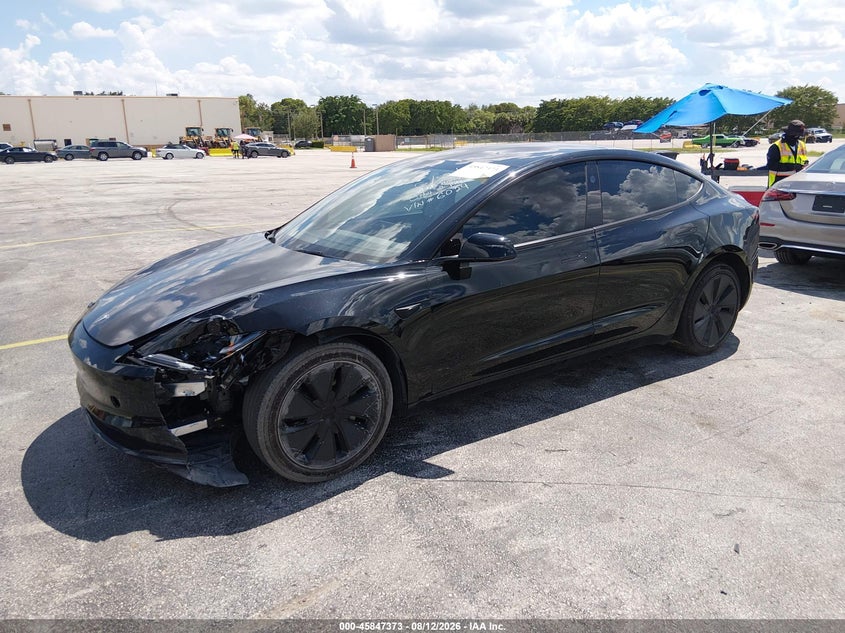 2025 Tesla Model 3, Изъятое, IAAI, VIN 5YJ3E1EA1SF976024 — фото 2