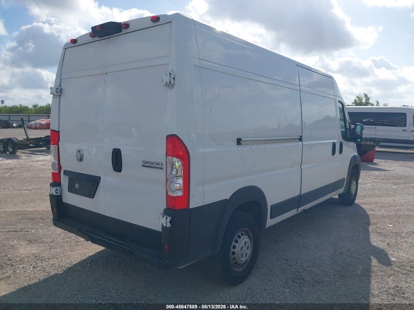 Vin: 3c6mrvhg0se548328, lot: 46346522, ram promaster 3500 tradesman high roof 159 wb w/pass seat 20254