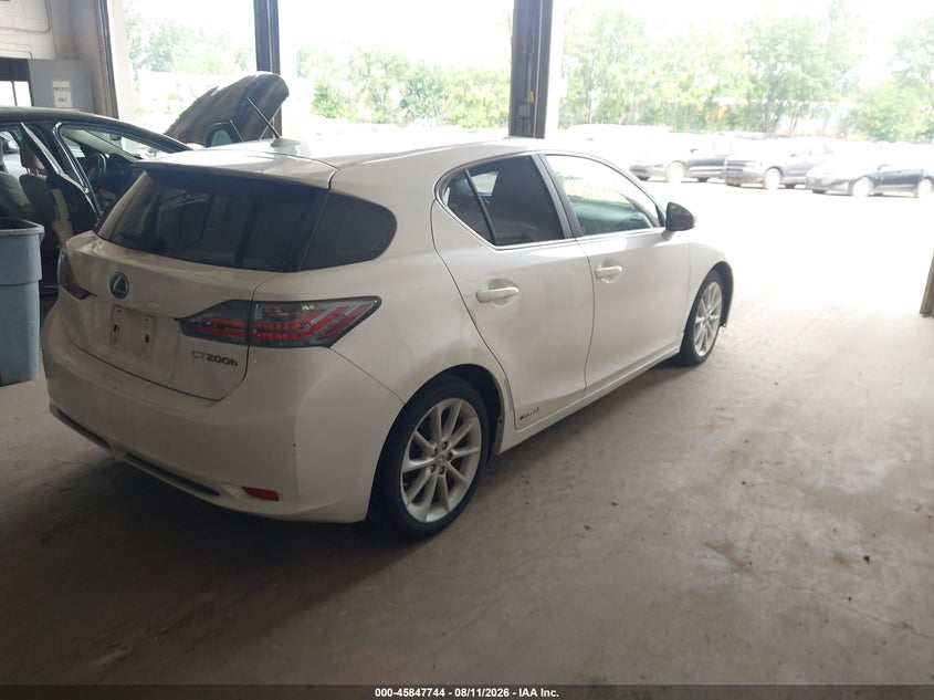 LEXUS CT 200H 2012 VIN JTHKD5BH2C2054131