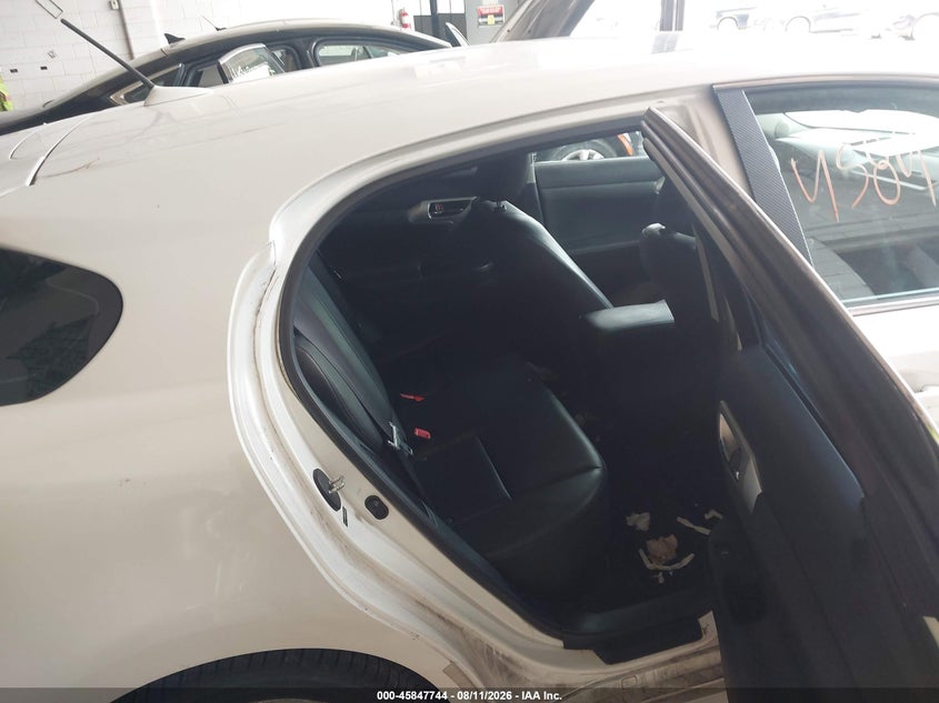 LEXUS CT 200H 2012 VIN JTHKD5BH2C2054131