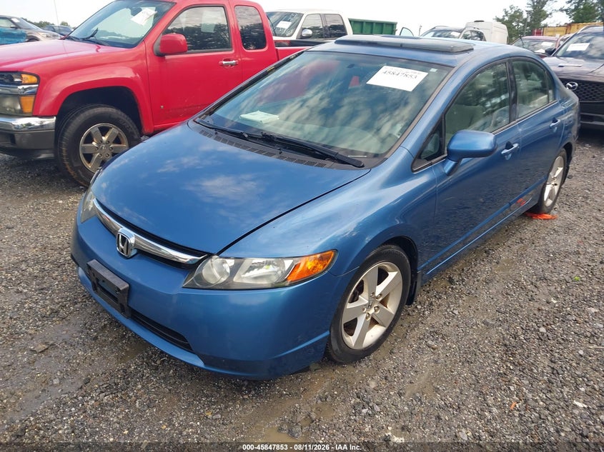 2006 Honda Civic, Звичайний знос, IAAI, VIN 1HGFA16826L085331 — фото 2