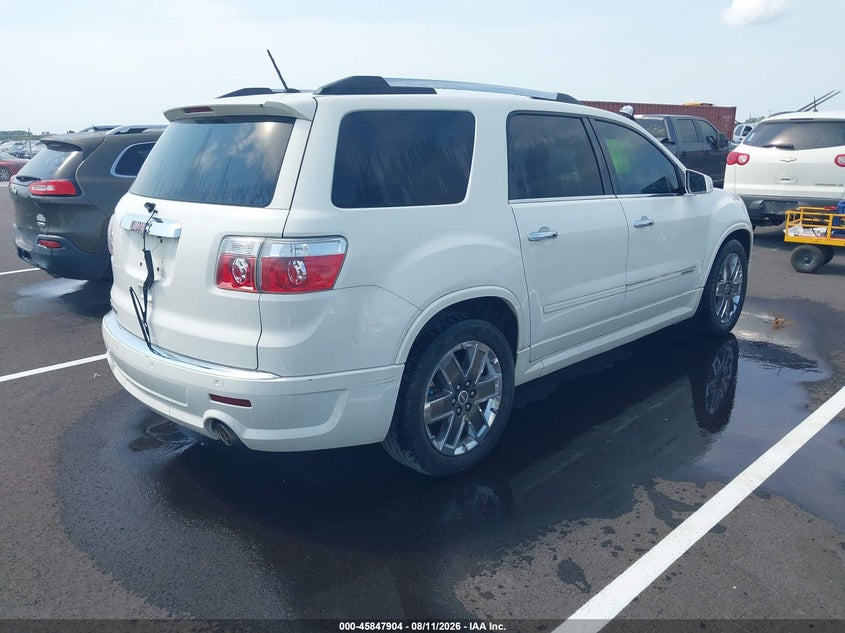 Vin: 1gkkrted0cj297494, lot: 46346837, gmc acadia denali 20124